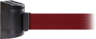 WallPro 300 Black Wall  Belt Barrier with 7.5' Maroon Belt