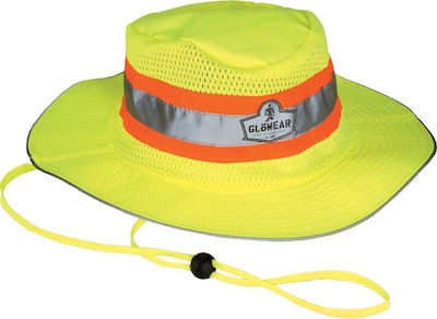 Ergodyne GloWear 8935 Cooling High Visibility Sun Hat, Lime, Large/Extra-Large (23260)
