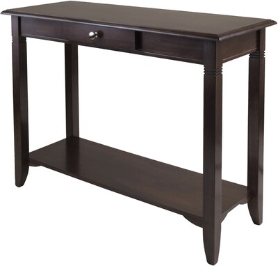 Winsome Nolan 30" x 40" x 15.98" Composite Wood Console Table With Drawer, Cappuccino (40640)