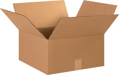 15" x 15" x 7" Heavy Duty Shipping Boxes, 32 ECT, Brown, 25/Bundle (15157)