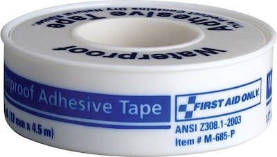 First Aid Only Waterproof Tape, 1/2 x 5 yd (730014/M685-P)