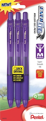 Sharpie S-Gel Retractable Gel Pen, Medium Point, Purple Ink, Dozen  (2126235)