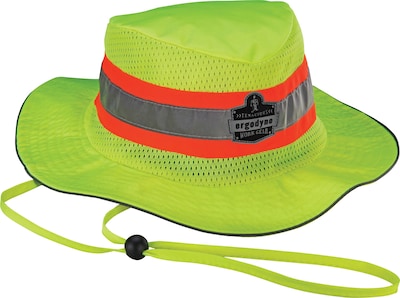 Ergodyne Cooling High Visibility Sun Hat, Lime, Large/Extra-Large (12591
