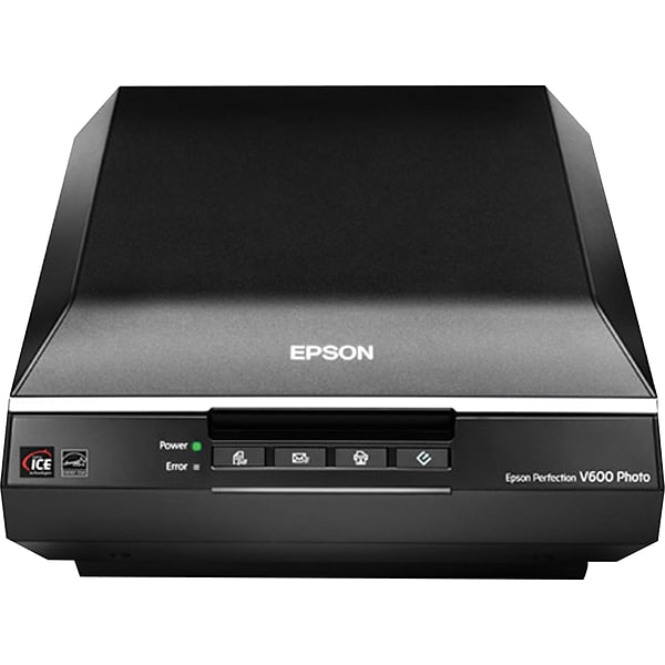 Epson Perfection V600 Flatbed Color Photo, Film and Slides Scanner |  Quill.com