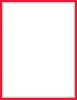 Great Papers® Red Border Letterhead, 80/Pack