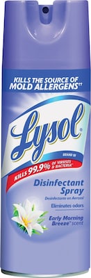 Lysol® Disinfectant Spray, Early Morning Breeze, 12 Oz., Aerosol Can (RAC80833EA)