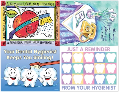 Dental Assorted Postcards; for Laser Printer; Hygienist Specialty, 100/Pk