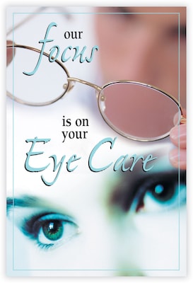 Photo Image Postcards; for Laser Printer; Focus-Eye Care, 100/Pk