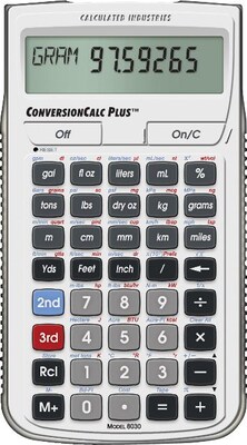 Calculated Industries Ultimate Professional (8030) Construction Calculator,  Silver/Black | Quill.com