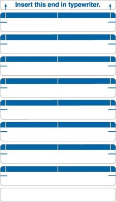 Medical Arts Press®Type-On Write-On Sheet Style Labels, Dk. Blue