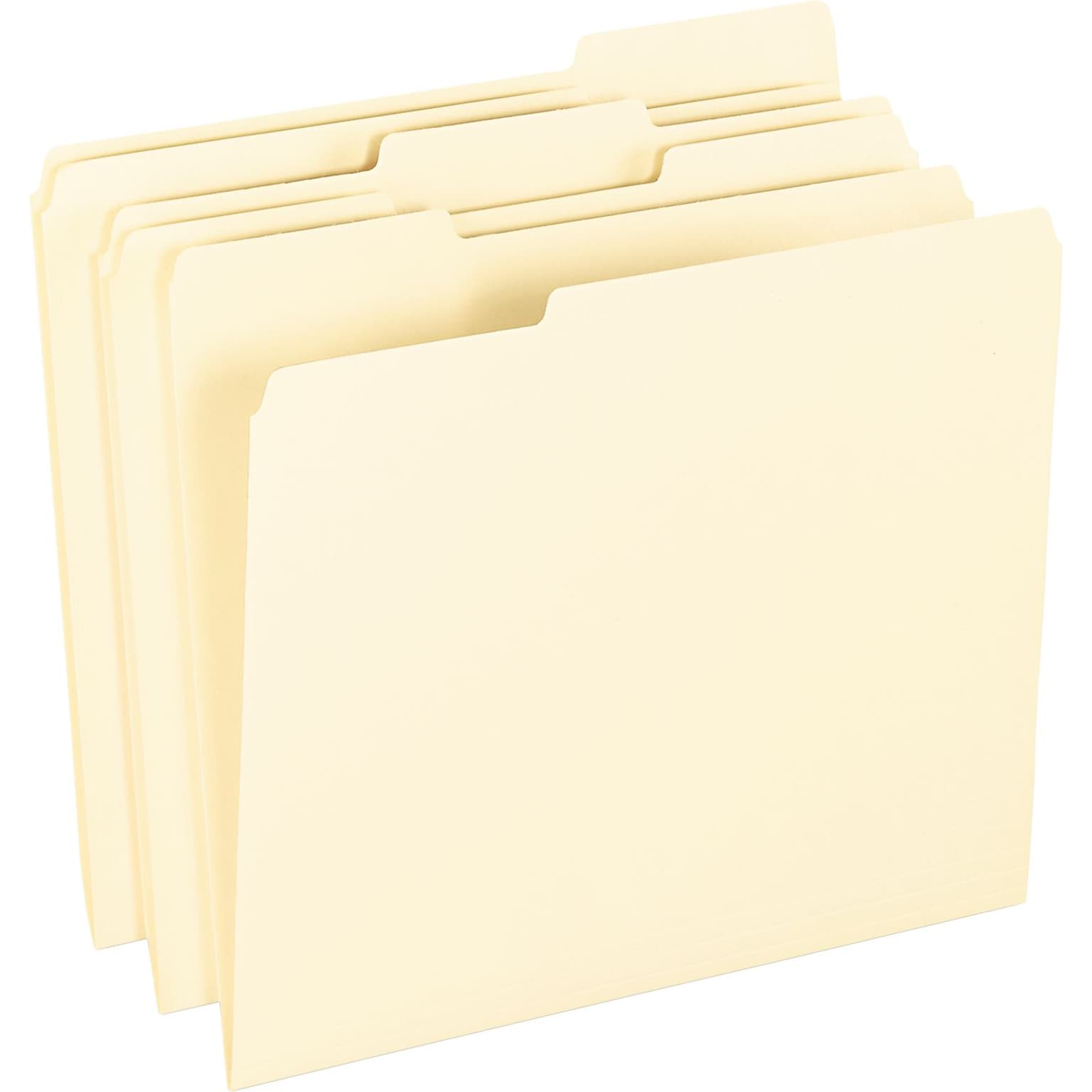 Pendaflex Smart Shield File Folders, Letter size, Manila, 100/Box (62702)