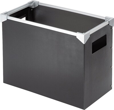Pendaflex Poly Desktop Storage Box, Letter Size, Black (PFX01151)