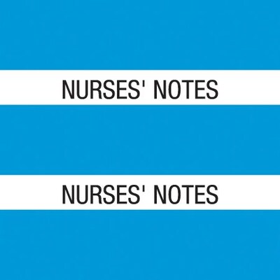 Medical Arts Press® Large Chart Divider Tabs, Nurses Notes, Lt. Blue