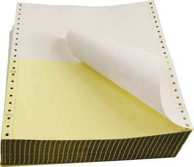 Staples® 9.5 x 11 2-part Computer Paper, 15 lbs., 100 Brightness, 1650/Carton (380482)