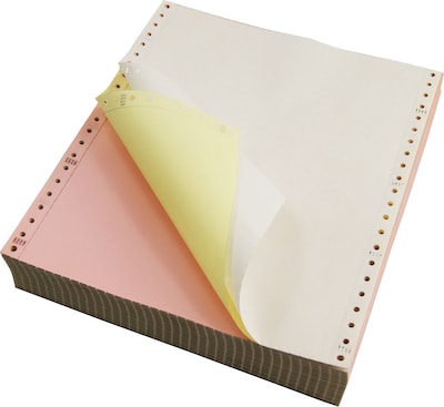 Staples® 9.5 x 11 3-Part Carbonless Computer Paper, 15 lbs, 100 Brightness, 1100/Carton (ST287219/