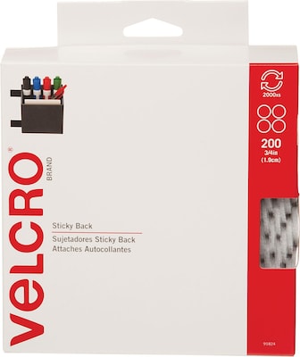 Velcro® Brand Sticky Back Round Dots 3/4 Hook & Loop Fastener