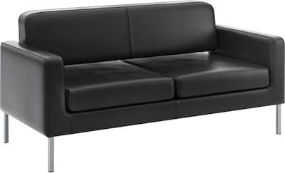 HON Corral SofThread Leather Sofa, Black (BSXVL888SB11)