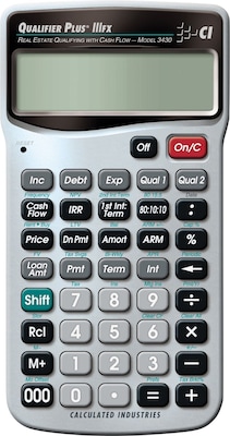 Calculated Industries Qualifier Plus IIIFX® 3430 Real Estate Calculator