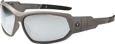 Ergodyne Skullerz® Loki Safety Glasses, Matte Gray, Anti-Scratch/Fog