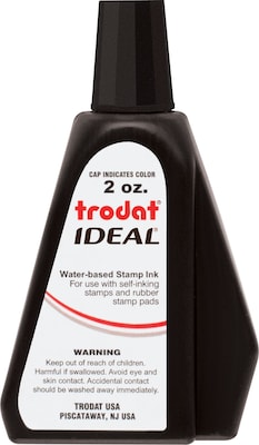 trodat® IDEAL® Refill Ink for Self-Inking Stamps; Black