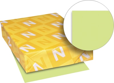 Exact Brights Colored Paper, 20 lbs., 8.5 x 11, Bright Green, 500 Sheets/Ream (WAU26791)