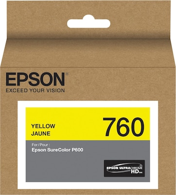 Epson 760 Ultrachrome Yellow Standard Yield Ink Cartridge