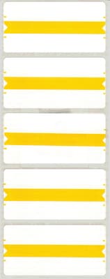 Medical Arts Press Wraparound Name Labels, Yellow, 250/Pack (32609)