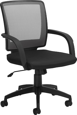 Offices To Go Managers Chair, Mesh, Gray/Black, Seat: 18 1/2Wx17 1/2D, Back: 18 1/2Hx17 1/2W