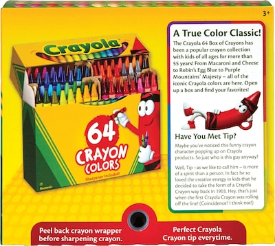 Crayola Ultra Clean Washable 64 Count Crayons