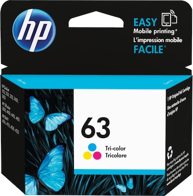 HP 63 Tri-Color Standard Yield Ink Cartridge (F6U61AN#140) | Quill.com