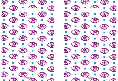 Medical Arts Press® Eye Care Scatter Print Bags, 9 x 13,  Eyes (50206)