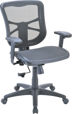 Alera® Elusion Mid-Back Mesh Task Chair with Mesh Seat, Black