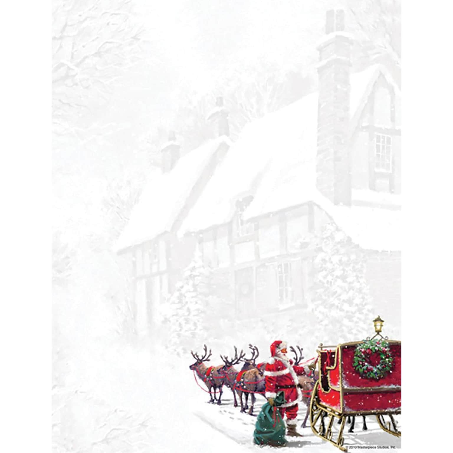 Great Papers® Holiday Stationery SantaS Sleigh, 80/Count