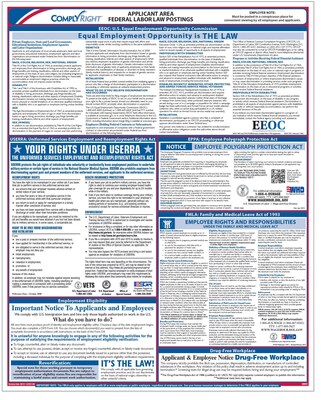ComplyRight Federal Applicant Area Poster, English (E0076)