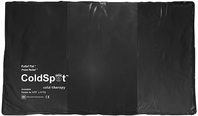 Relief Pak® ColdSpot™ Black Urethane Pack; Oversized, 11 x 21