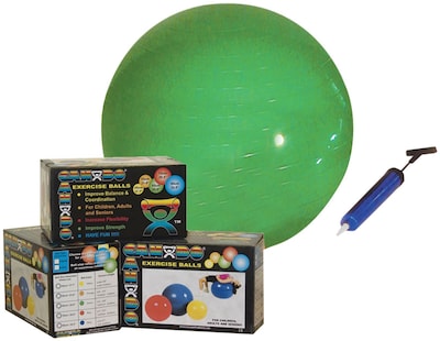 CanDo® Inflatable Exercise Ball Economy Set; 22" (55 cm) Ball