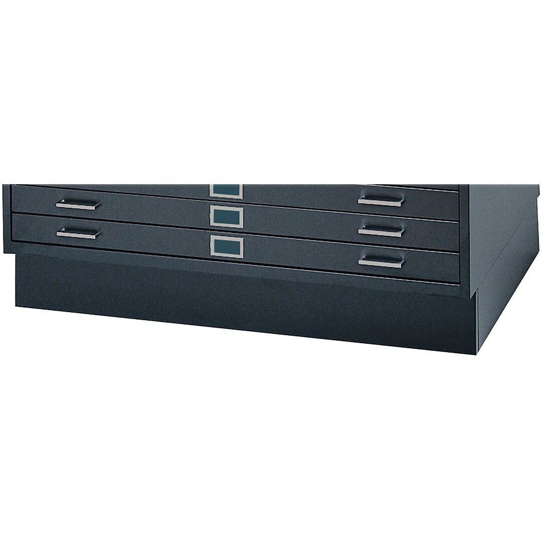 Safco Closed Base For 4998 Flat File Cabinet Black Quill Com