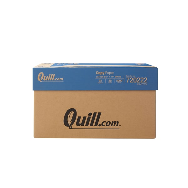 Quill Brand® Copy and Printer Paper 8.5x11, 10 Reams, 500 Sheets