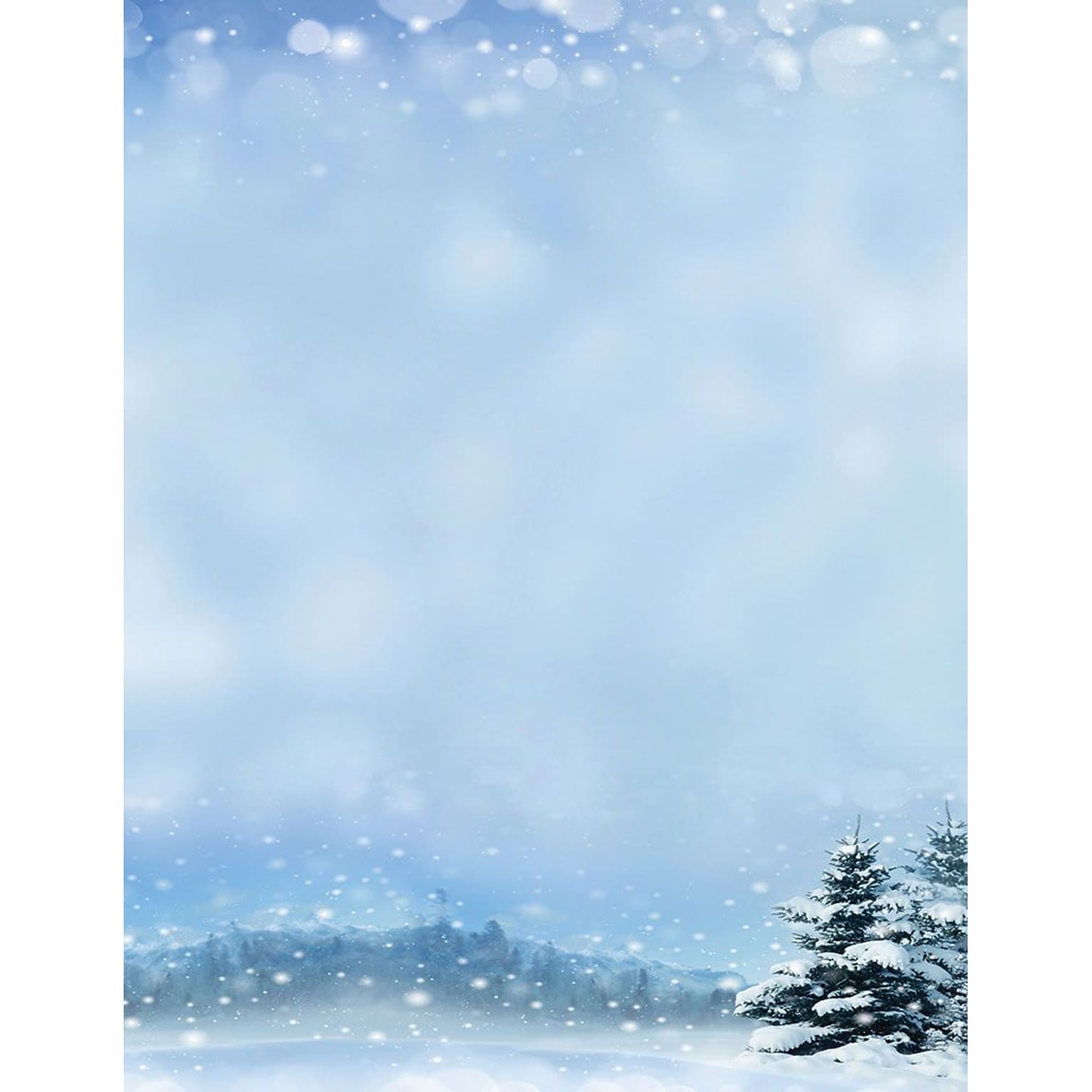 Great Papers! Holiday Stationery, 8.5 x 11, Beautiful Winter, 80 Count (2015100)