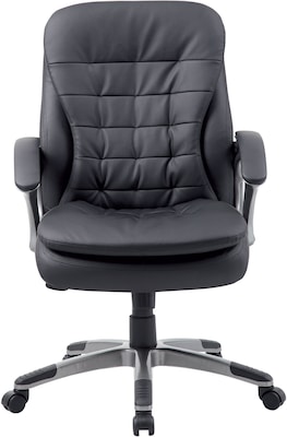 Boss Executive Mid Back Pillow Top Chair, Black (B9336)