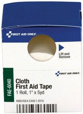 First Aid Only SmartCompliance Refill Cloth First Aid Tape, 1X 5 Yd. (FAE-6040)