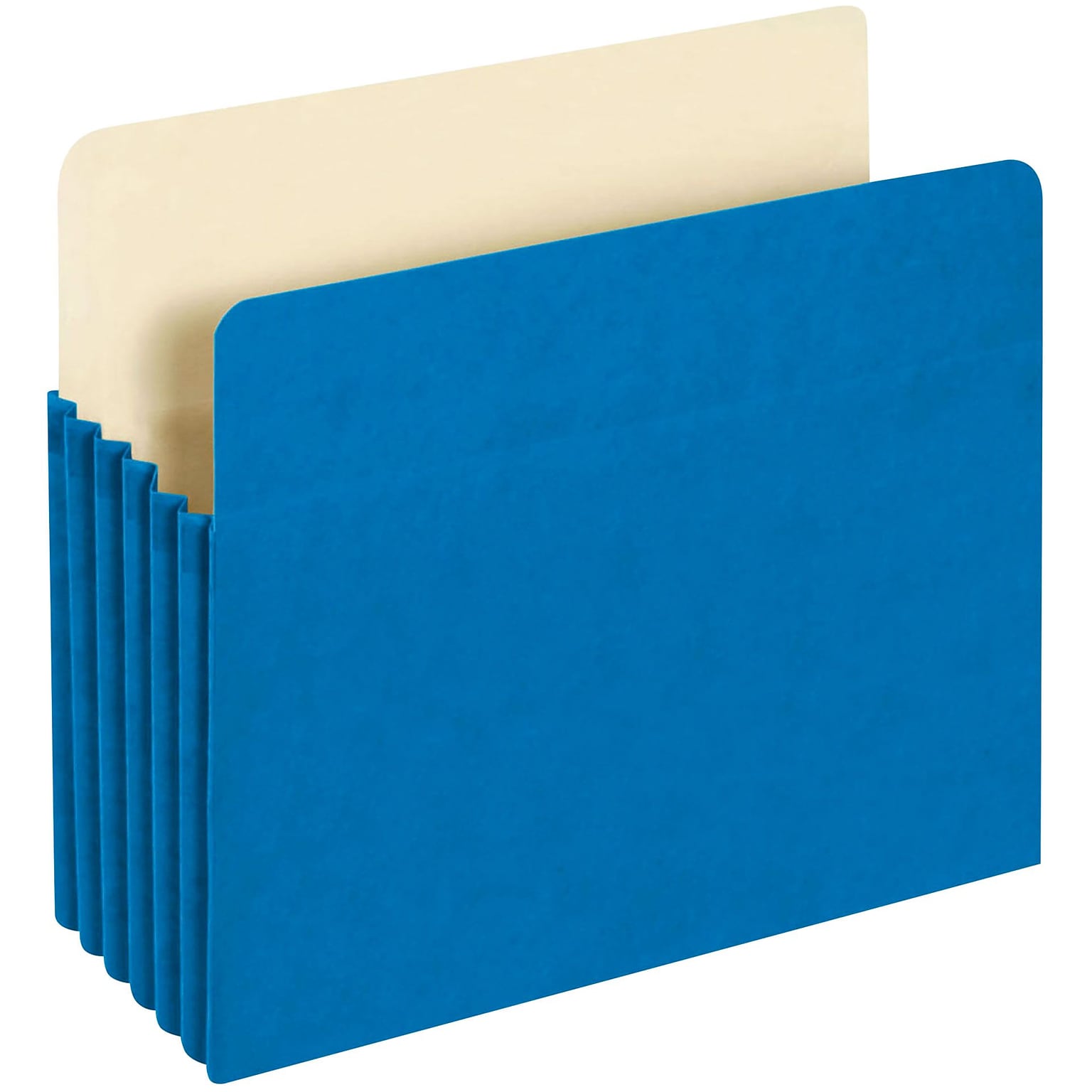 Pendaflex 10% Recycled Reinforced File Pocket, 5 1/4 Expansion, Letter Size, Blue (2371146)