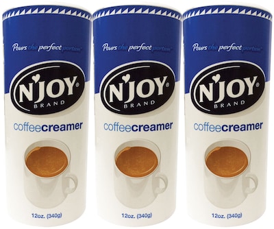 NJoy Powdered Creamer, 12 oz., 3/Pack (94255)