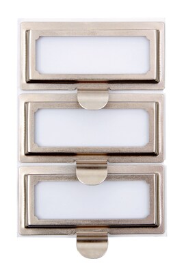 Office By Martha Stewart™ Metal Bookplates 3-pack (44385) | Quill.com