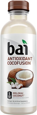 Bai Cocofusions Molokai Coconut, 18 Fl. Oz. Bottles, 12/Pack (CAD00427)