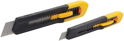 Stanley Quick Point Snap Off Blade Utility Knife, 2 Pack (10-202) |  Quill.com