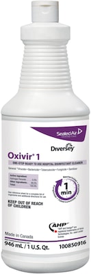 Oxivir 1 Accelerated Hydrogen Peroxide Ready-to-Use Spray, 32 oz.,  12/Carton (100850916) | Quill.com