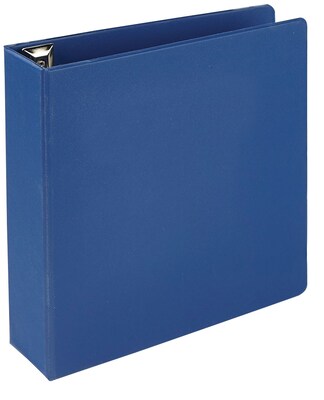 Quill Brand® Heavy Duty 3 3 Ring Non View Binder, Easy Open D Rings, Blue (780502)