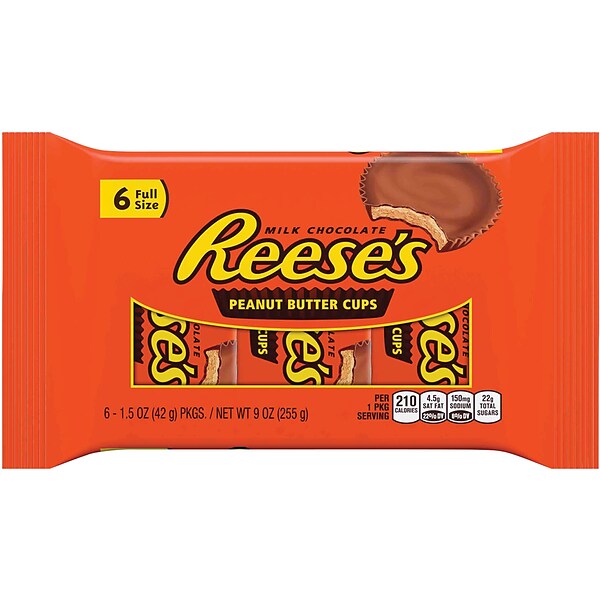 REESE'S Milk Chocolate Peanut Butter Cups 1.5 oz. - 36/Pack