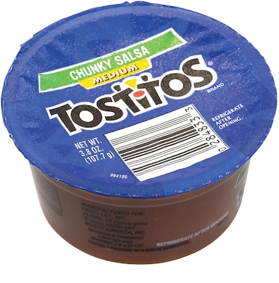 Tostitos Medium Chunky Salsa Tomato Salsa, 3.8 oz., 30/Pack (295-00068)